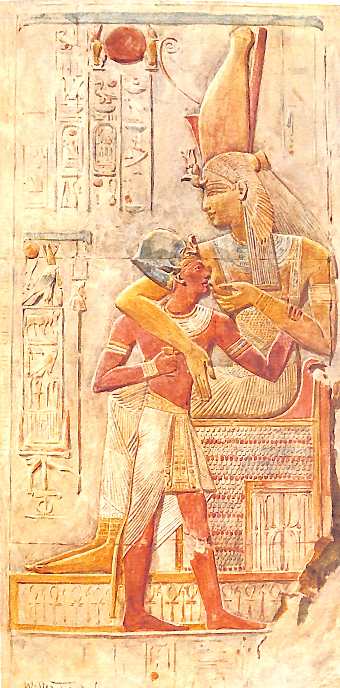 Isis Suckling Seti I, Abydos