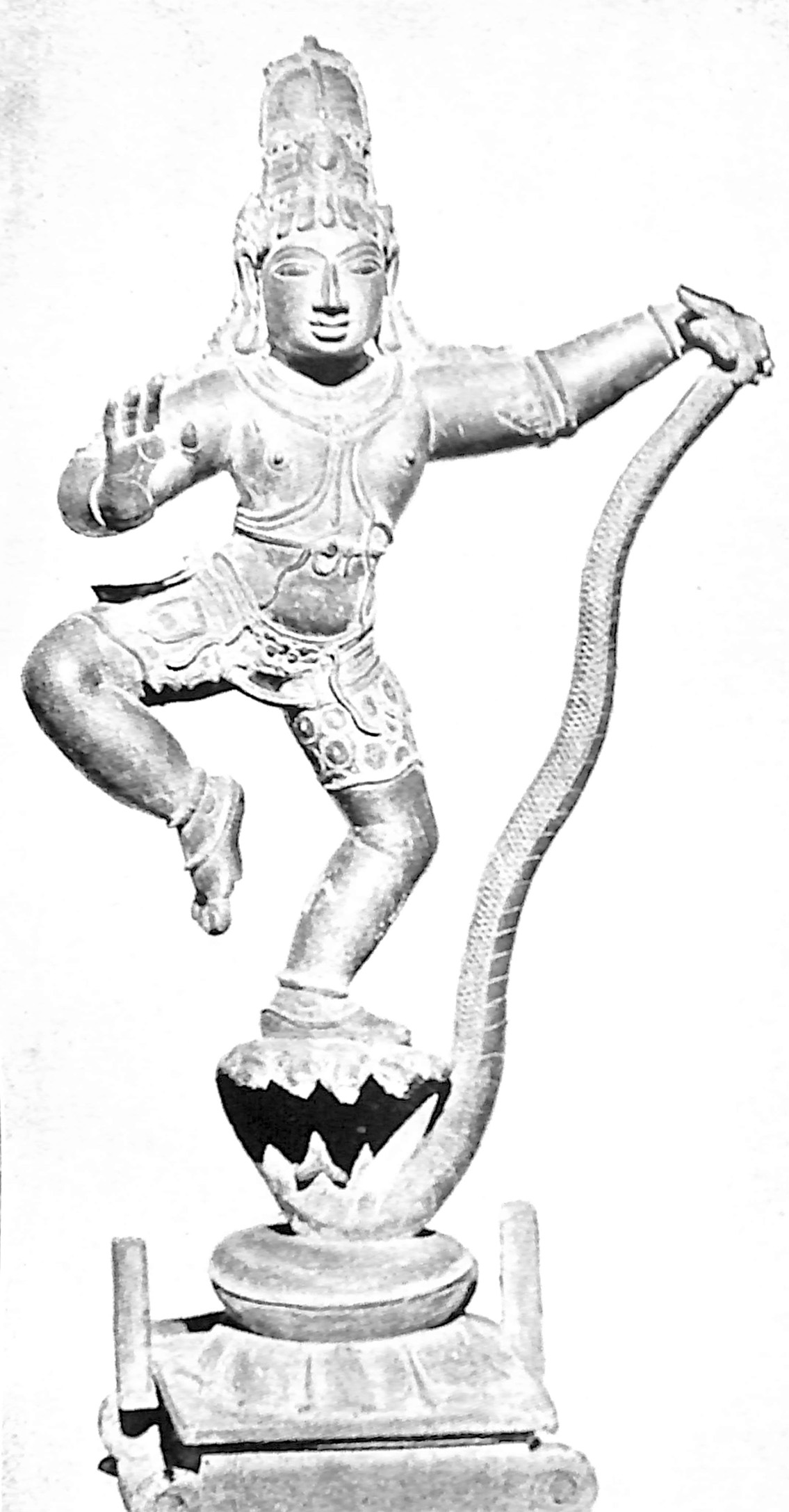 Krishna Stepping On The Serpent of Evil