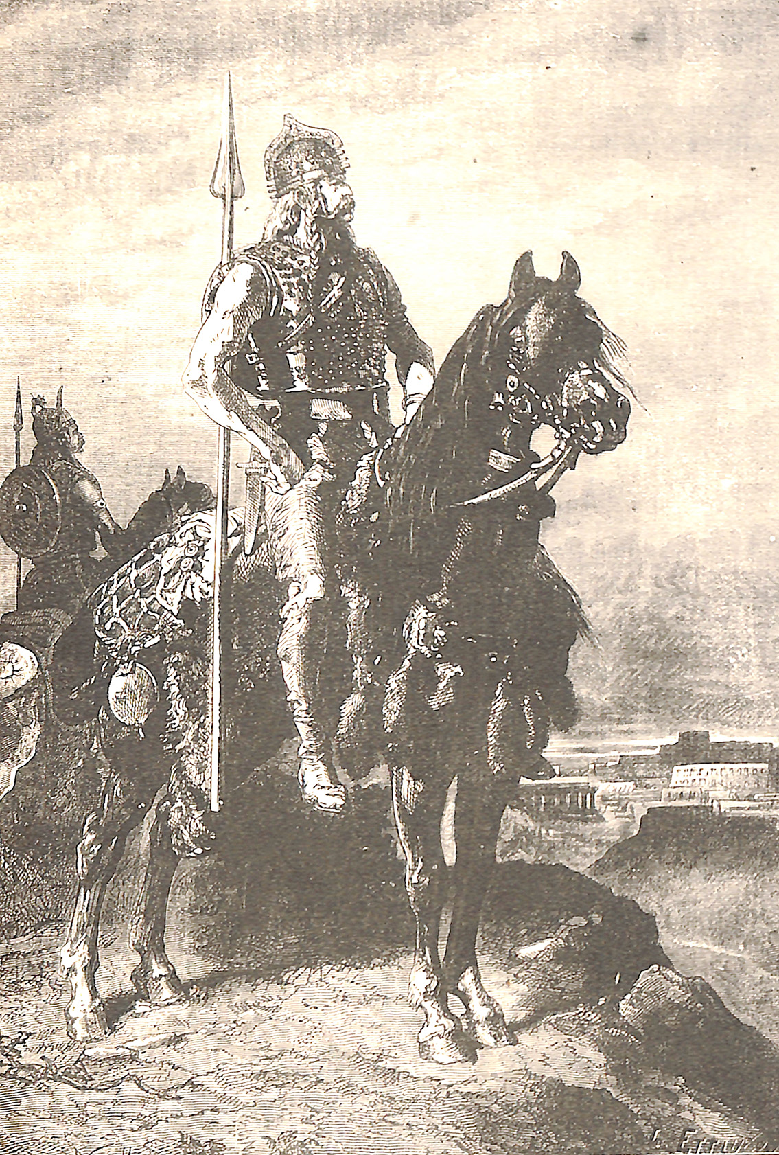 Mounted Gauls