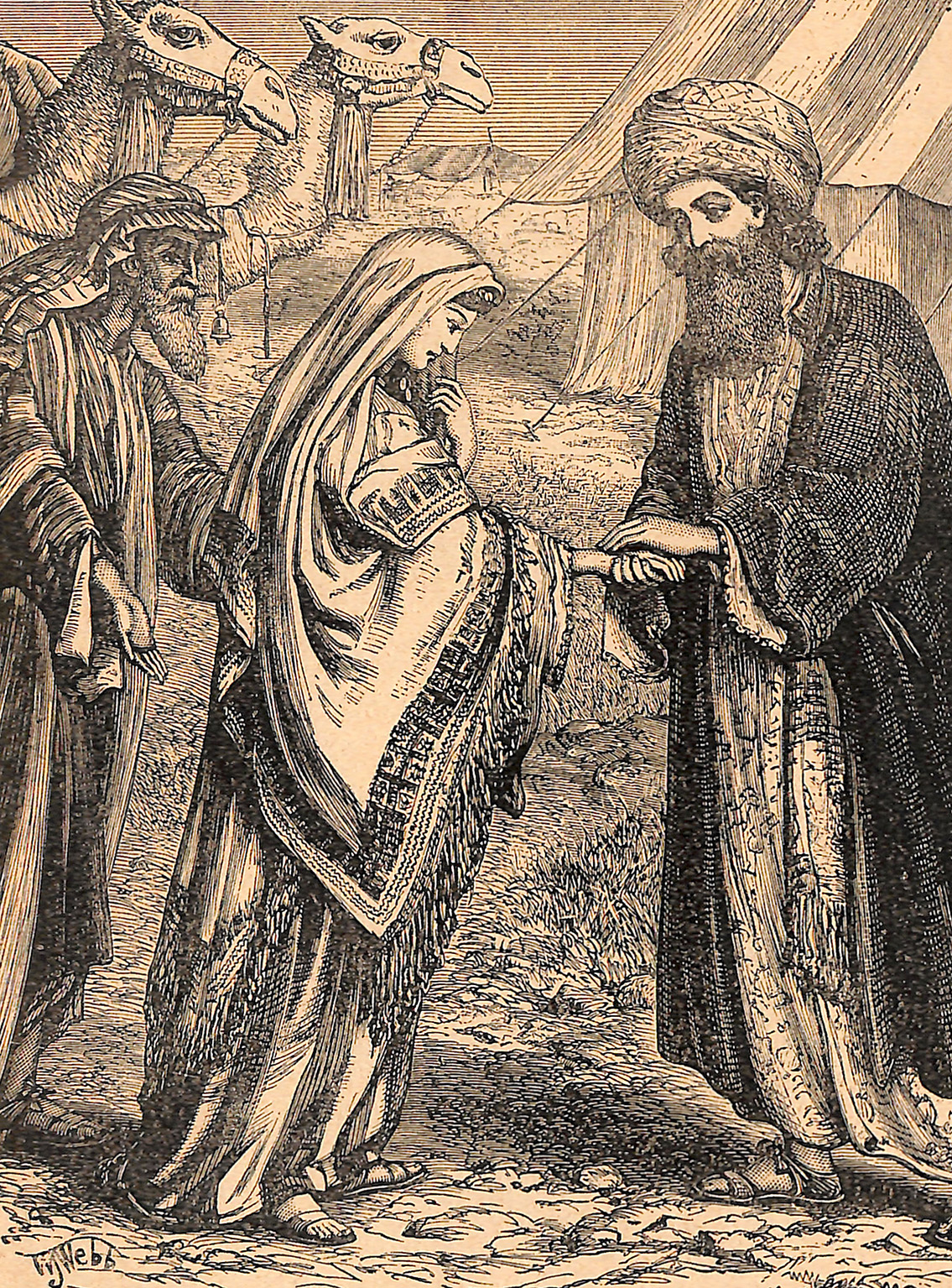 The Meeting Of Isaac And Rebekah