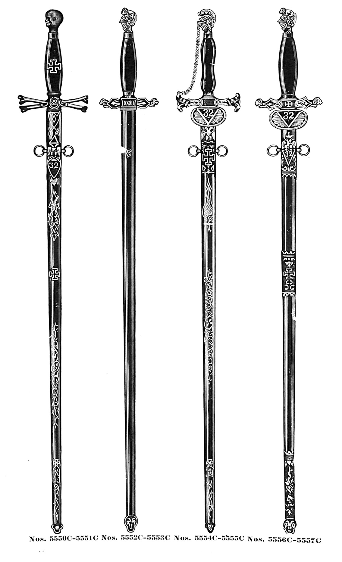 Consistory swords no. 5550C-5557C