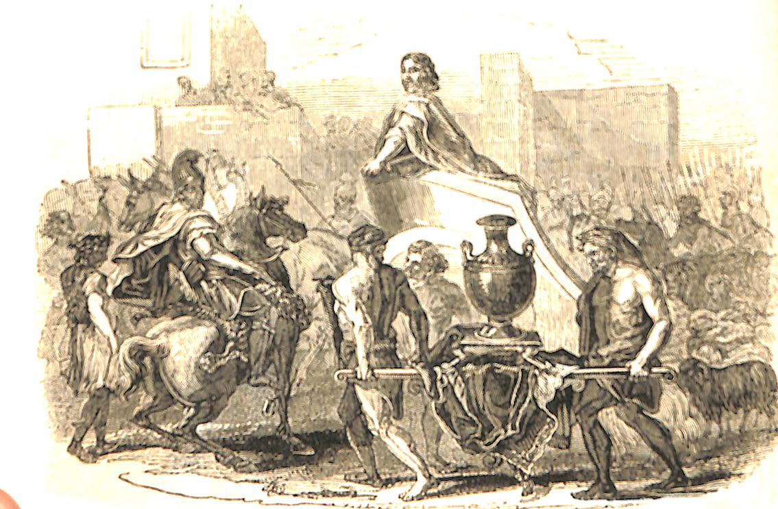 Saul Returning From Battle With The Spoil Of The Amalekites. - Adapted From Le Brun