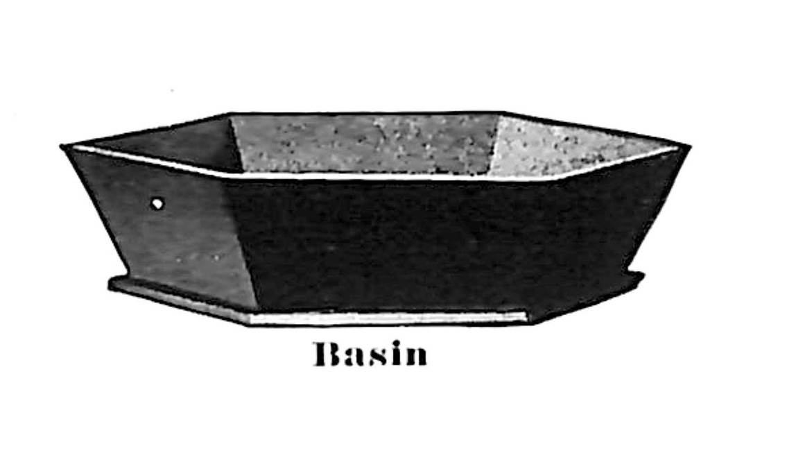 Rose Croix Holy Vessel - Basin. 