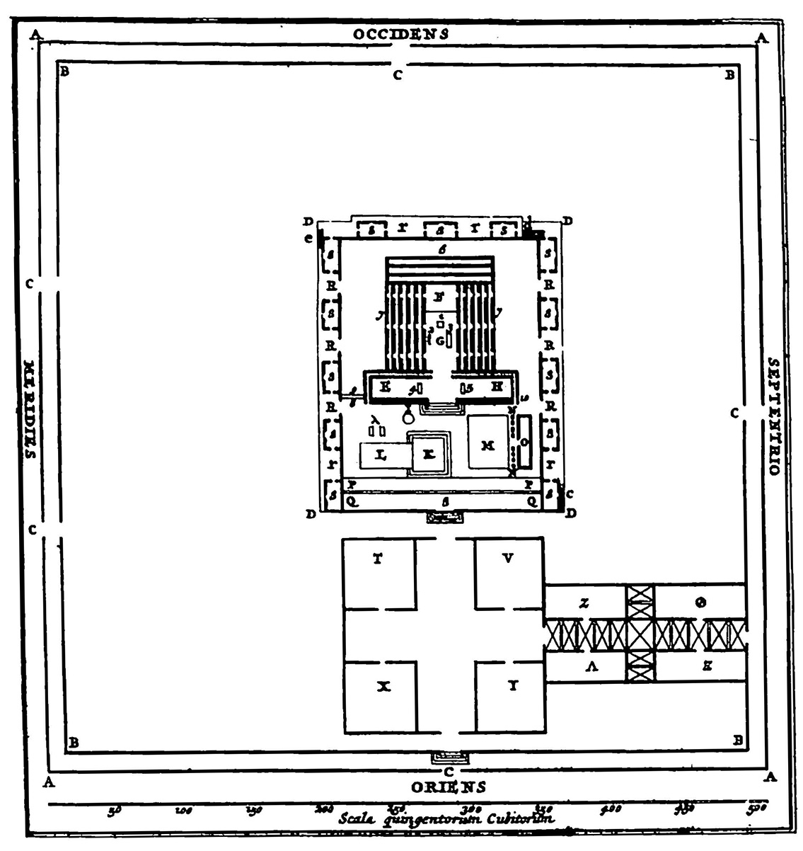 Plan of The Temple of Jerusalem
