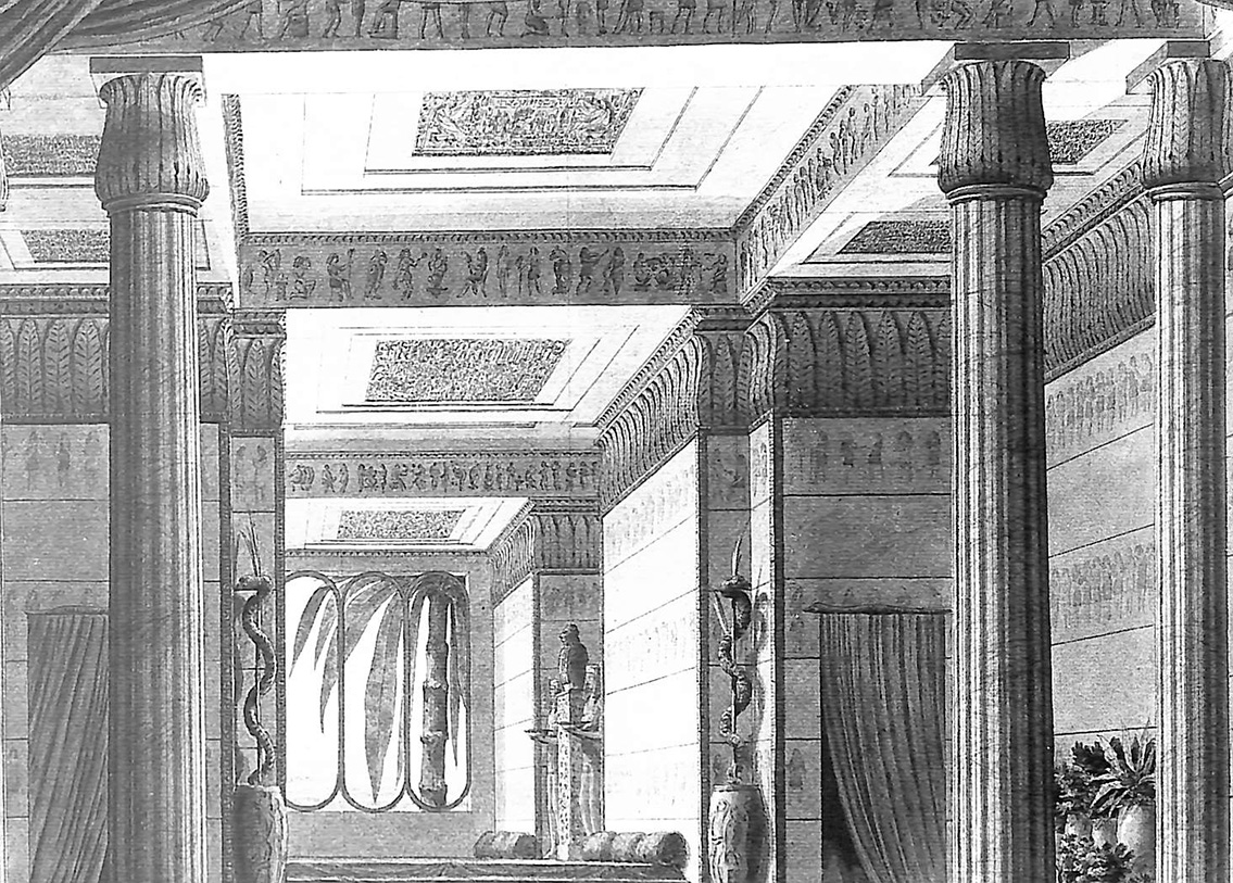 Greek An Egyptian Temple Interior
