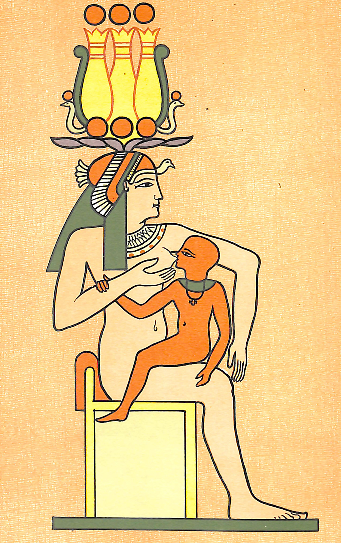 The Goddess Sebek-Nit suckling Horus