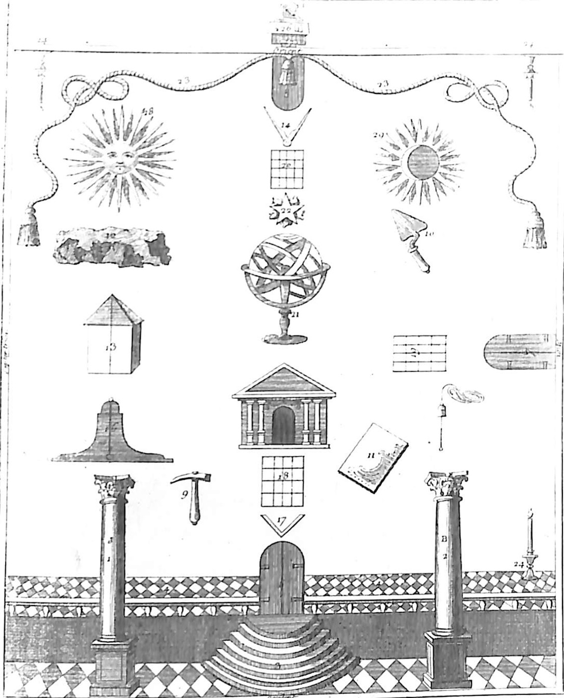Plan of a Compagnon Lodge