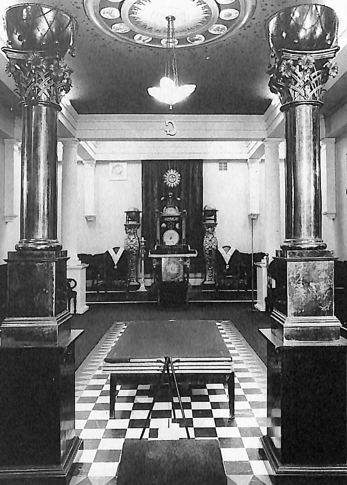 Interior of Loyal Lodge no.251